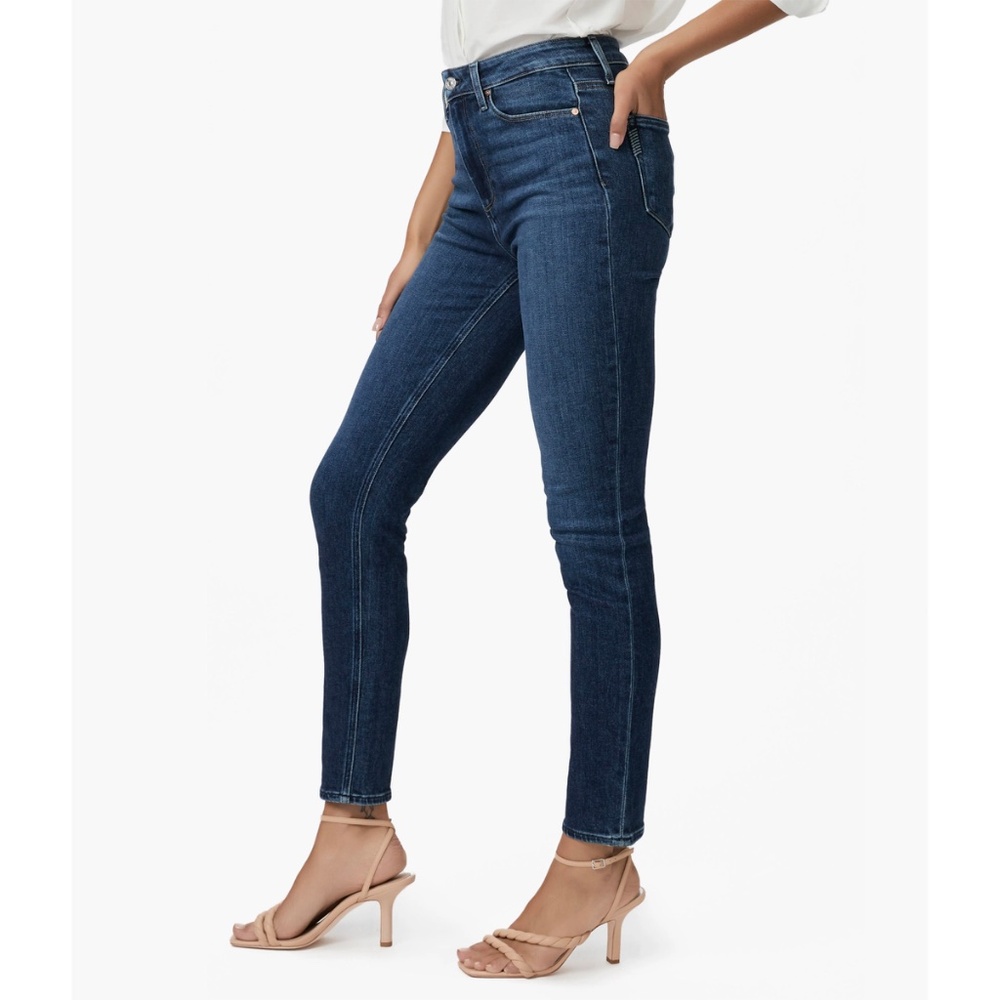PAIGE NWT GEMMA HIGH RISE CIGARETTE LEG STRETCH SKETCHBOOK JEAN. SIZE 25 - Picture 2 of 14